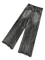 2025 NewY2k Streetwear Punk Hip Hop jean femmes Grunge Baggy déchiré Denim pantalon gothique Vintage en détresse jambe large jean Goth