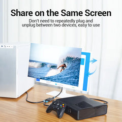 Vention HDMI commutateur 4K 60Hz bi-direction 2.0 commutateur HDMI 1x2/2x1 adaptateur pour PS4/5 Xiaomi TV Box 8K HDMI 2.1 répartiteur