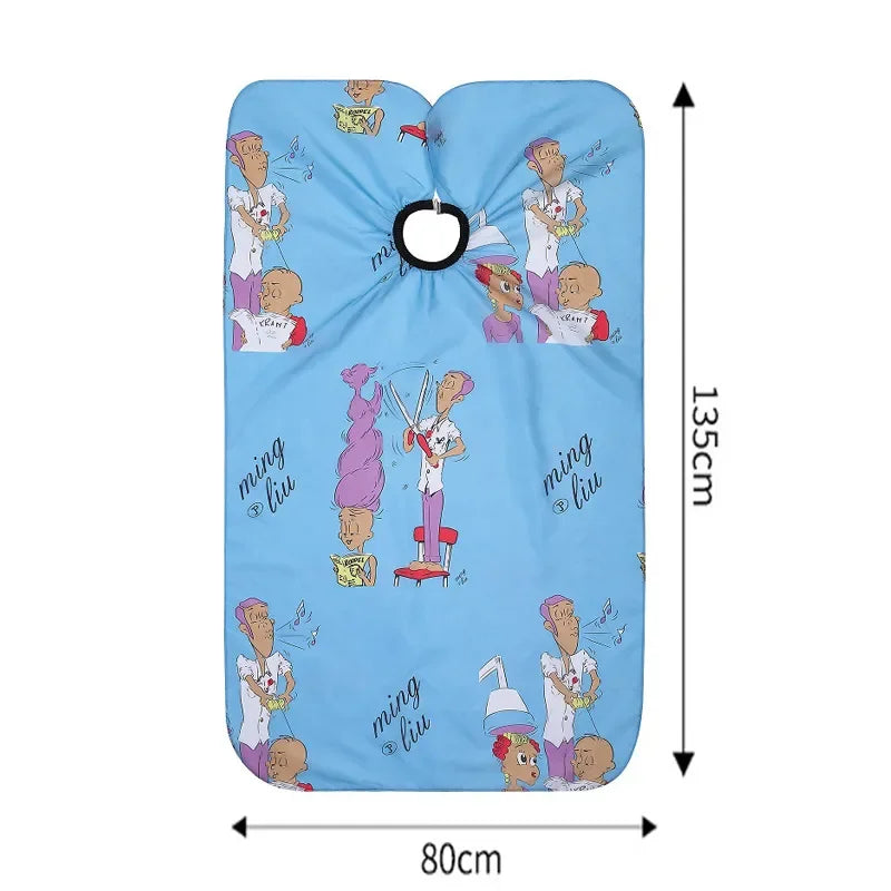 Cape de Salon de coiffure pour enfants, couverture de Smock en Polyester, imperméable, shampoing et coupe, robe de ménage, tablier