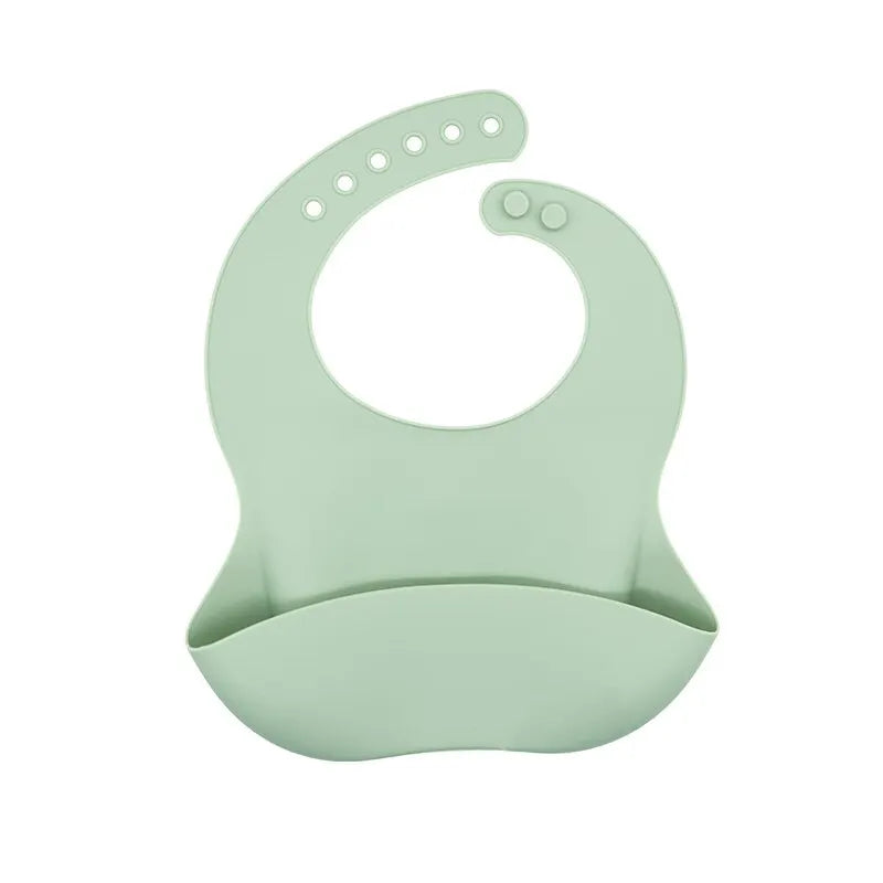 Bavoirs imperméables pour bébé, mignon dessin animé imprimé d'animaux, bavoir pour enfants, fille et garçon, bavoir réglable en Silicone souple, articles d'alimentation pour bébé
