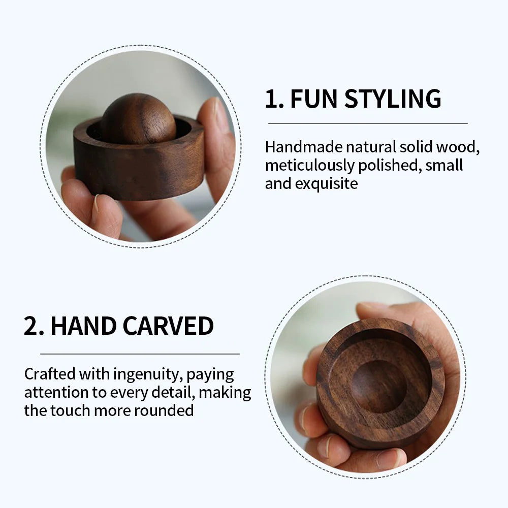 Diffuseurs d'huiles essentielles en bois – Diffuseur de décoration de chambre à coucher à dispersion de parfum naturel de conception sphérique pour parfum de chambre à coucher