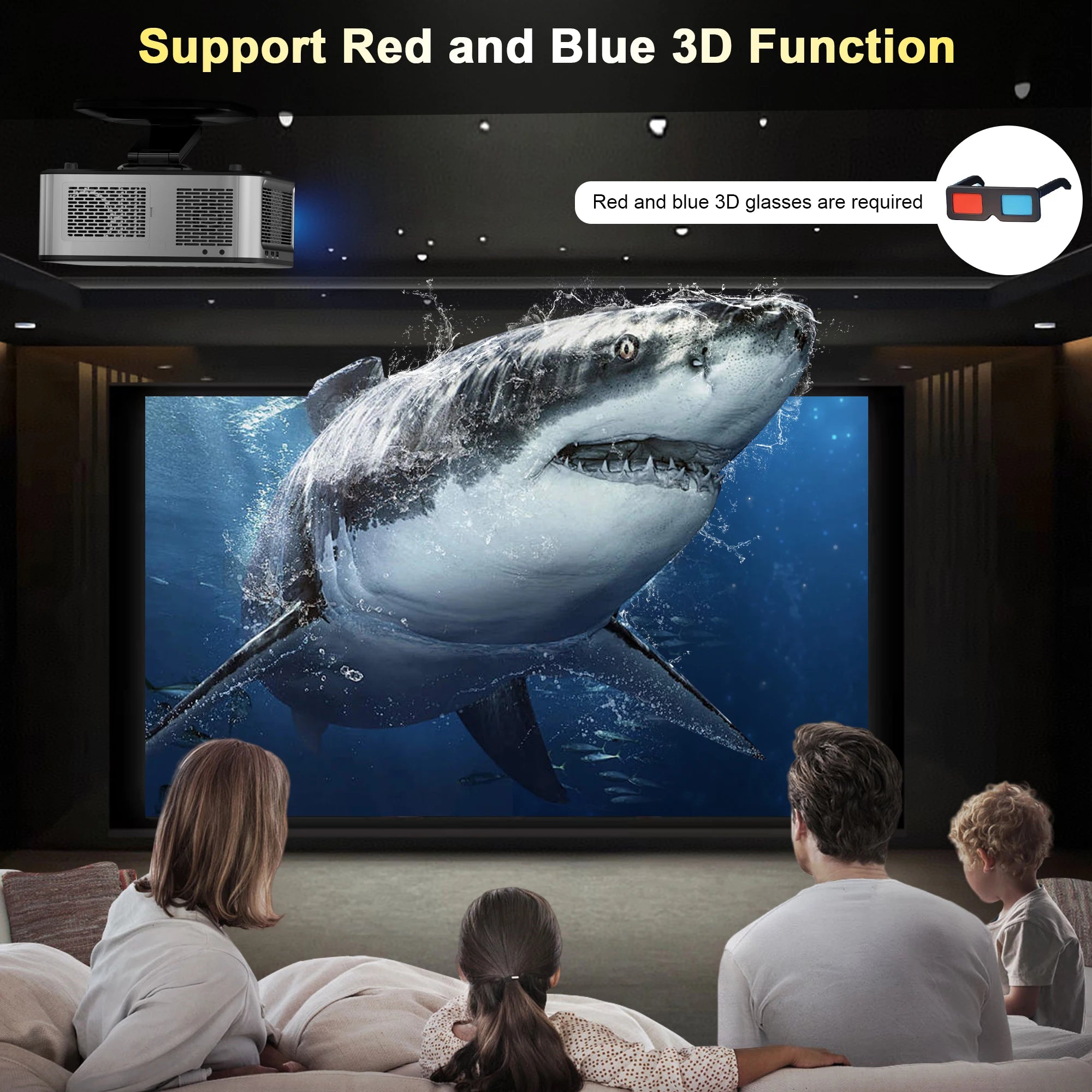 2025 Horlat 45000 Lumens 4K UHD projecteur Laser TOF Focus Android 12 WiFi 1080P Full HD projecteur de cinéma maison pour Netflix