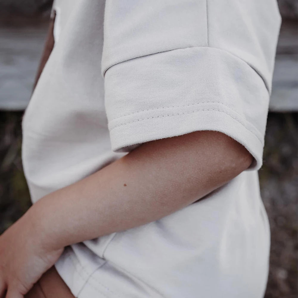 T-shirt à manches courtes en coton pour enfant, vêtement d'été pour bébé garçon et fille, avec impression de crème glacée et dessin animé