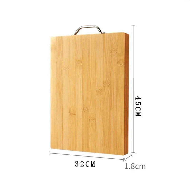 Planche à découper en bambou de cuisine, planche à couteaux rectangulaire, planche à découper en bois massif épais, planche à découper en bois et fruits