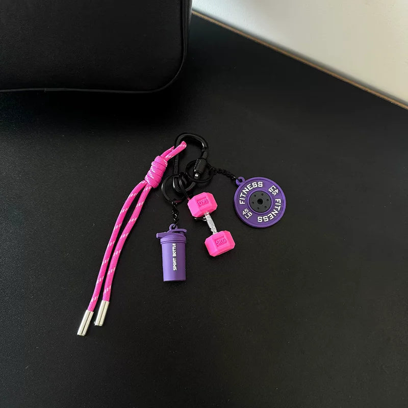 Porte-clés de Fitness pour les amateurs de gymnastique, cadeau Premium, accessoires pour les amateurs de sport, sacs d'entraînement, bouteilles d'eau, boucle en forme de D