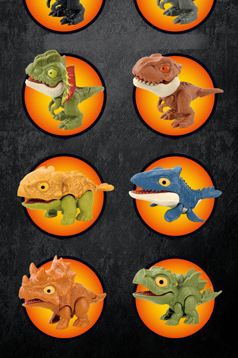 Jouets de dinosaure à doigt pour enfants, Mini modèle d'animaux de tyrannosaure créatifs et amusants, jouet d'interaction pour enfants, cadeaux