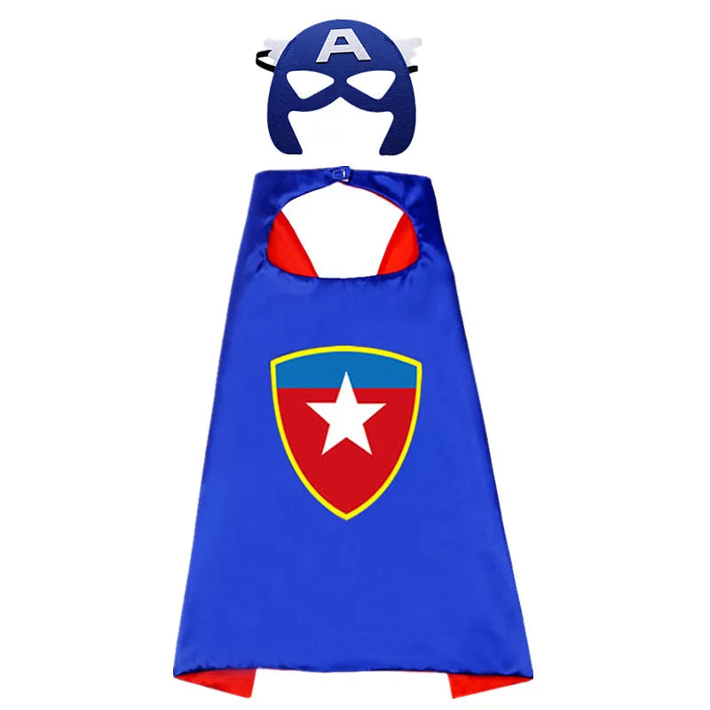 Capes de super-héros pour enfants de 3 à 10 ans, cadeaux pour garçons, Costumes habillés de dessin animé, fournitures de fête, cadeaux de pâques