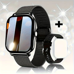 Montre intelligente, appel/cadran sans fil, rappels d'application multiples, adaptée aux hommes et aux femmes, montre de sport, Compatible avec IPhone/Andrio