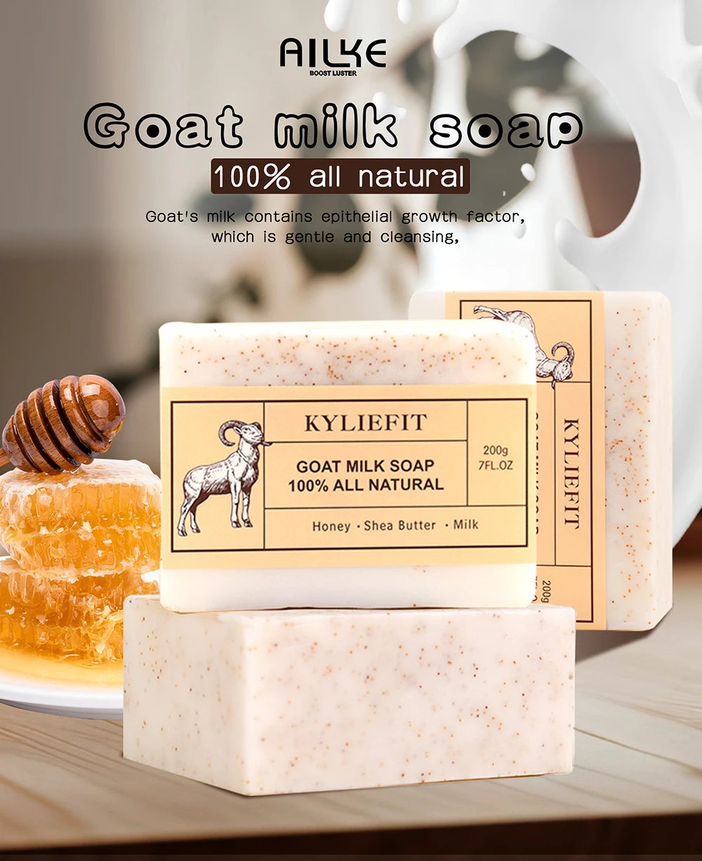 Organic goat's milk bar for all skin types, natural, whitening, nourishing, shea butter and honey doll, books, Regina