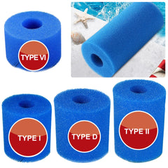 Éponge filtrante de piscine en Bio mousse réutilisable, longue durée, facile à nettoyer, universelle pour le Type I/II/VI/D, 1 pièce
