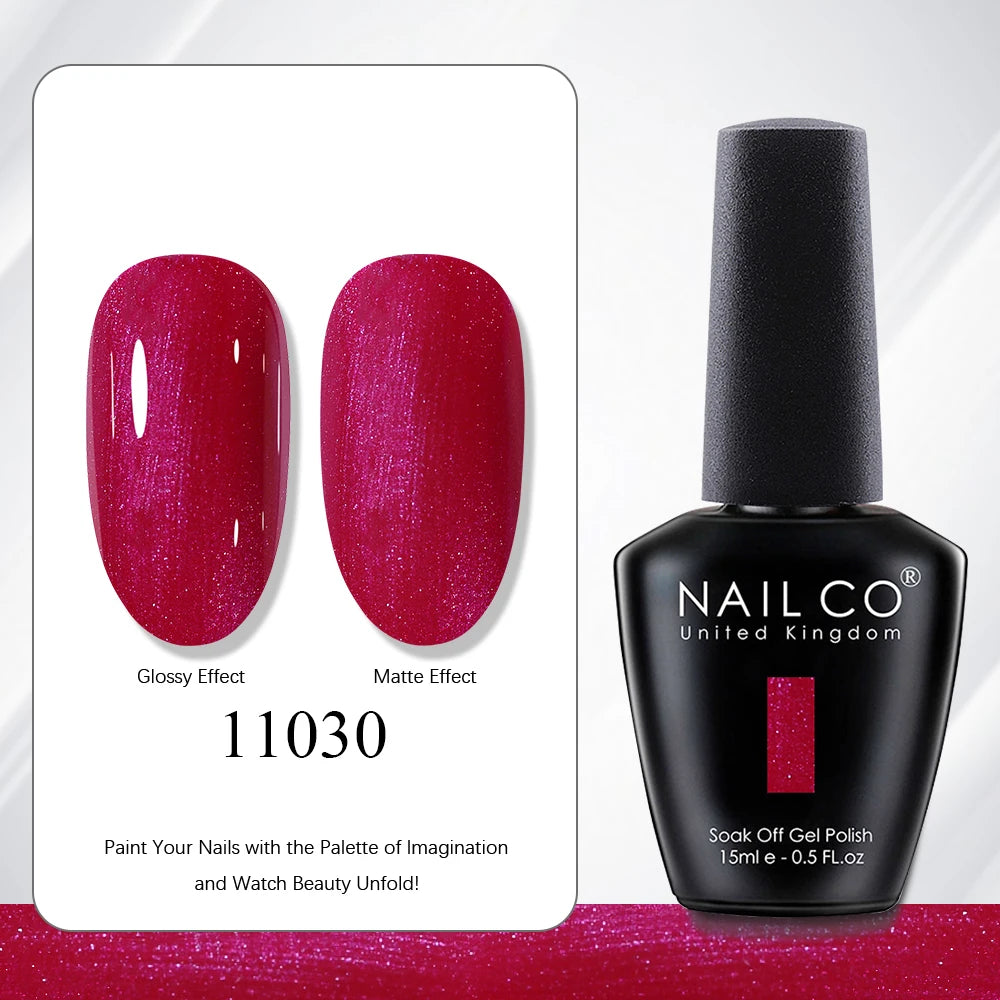 NAILCO 15ml Vernis à ongles Gel Vernis Semi Permanent UV Gel Vernis manucure Vernis Nail Art Nude Gel Poliish