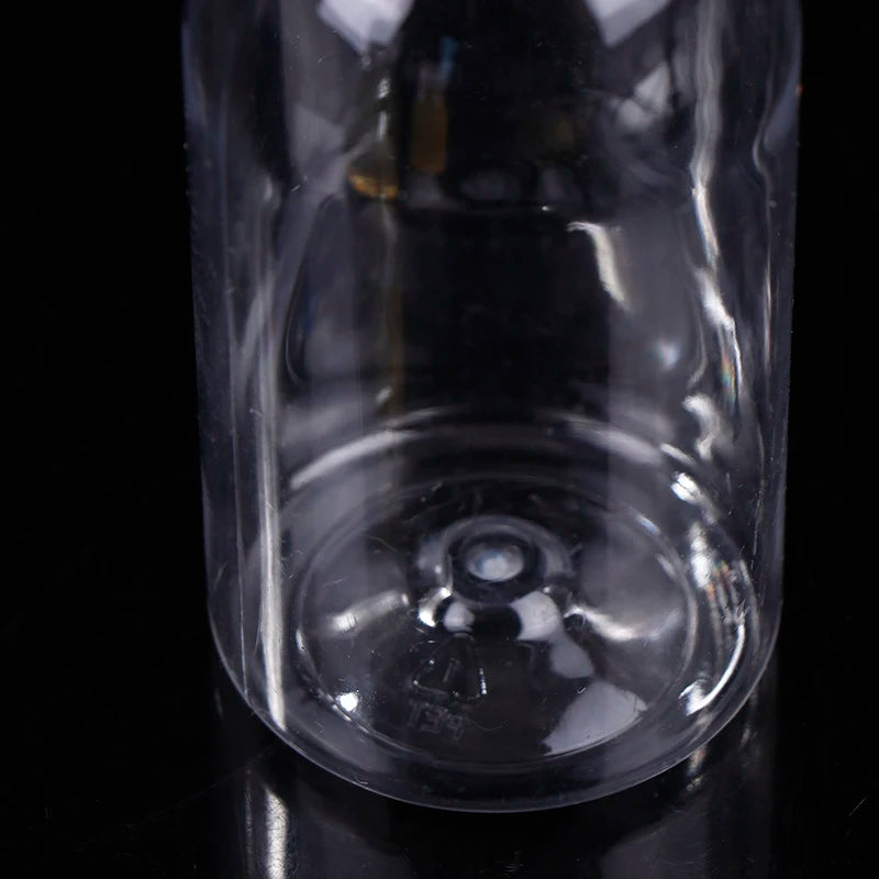 Bouteille d'eau en plastique transparente pour enfants, bouteille de jus, bouteille de lait en l'horloge, bouteille de boisson avec couvercle, portable AfricWater HI, 200ml, 6 pièces