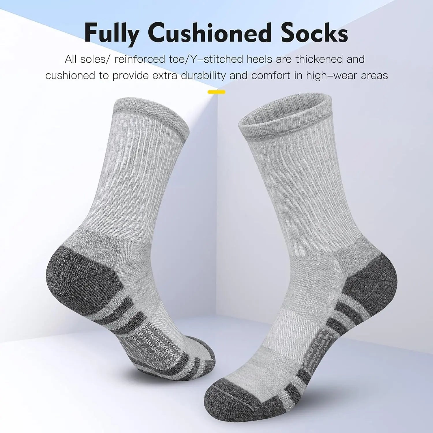 8 pièces chaussettes de sport amorti respirant chaussettes de course haute performance et durables chaussettes de sport de plein air pour hommes et femmes