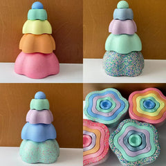 Jouets Stapstones d'équilibre pour enfants, intégration sensorielle, jouets en mousse, jouets d'équilibre sportif, ensemble de 5 pièces
