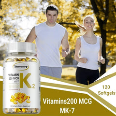 Supplément MK-7 de vitamine K2-Soutient la densité Sophia, les dents, la peau, la santé cardiaque et l'immunité