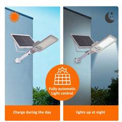 250W LED lumière solaire jardin extérieur étanche lampadaire solaire crépuscule à l'aube avec télécommande IP65 applique murale solaire