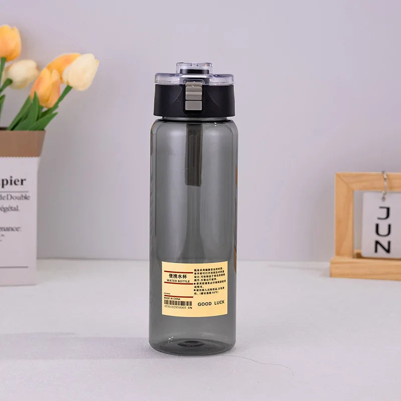 Bouteille d'eau transparente pour enfants, 350/550/800/ml, réutilisable, anti-fuite, Durable, avec bouchon à boire