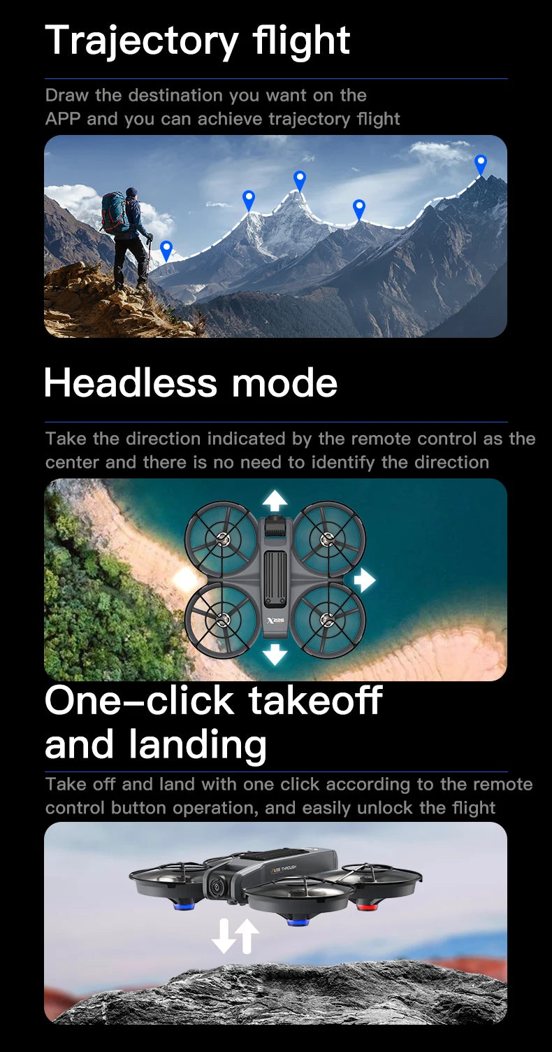 2025 nouveau Drone X266 8K WIFI GPS professionnel HD photographie aérienne avion télécommandé HD double caméra quadrirotor jouets cadeaux