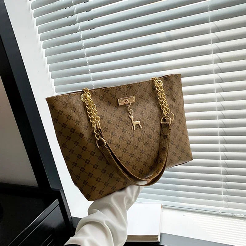 Nouveau sac à main presbytie Texture cuir souple grande capacité fourre-tout femmes sac avec accessoires suspendus sac à bandoulière