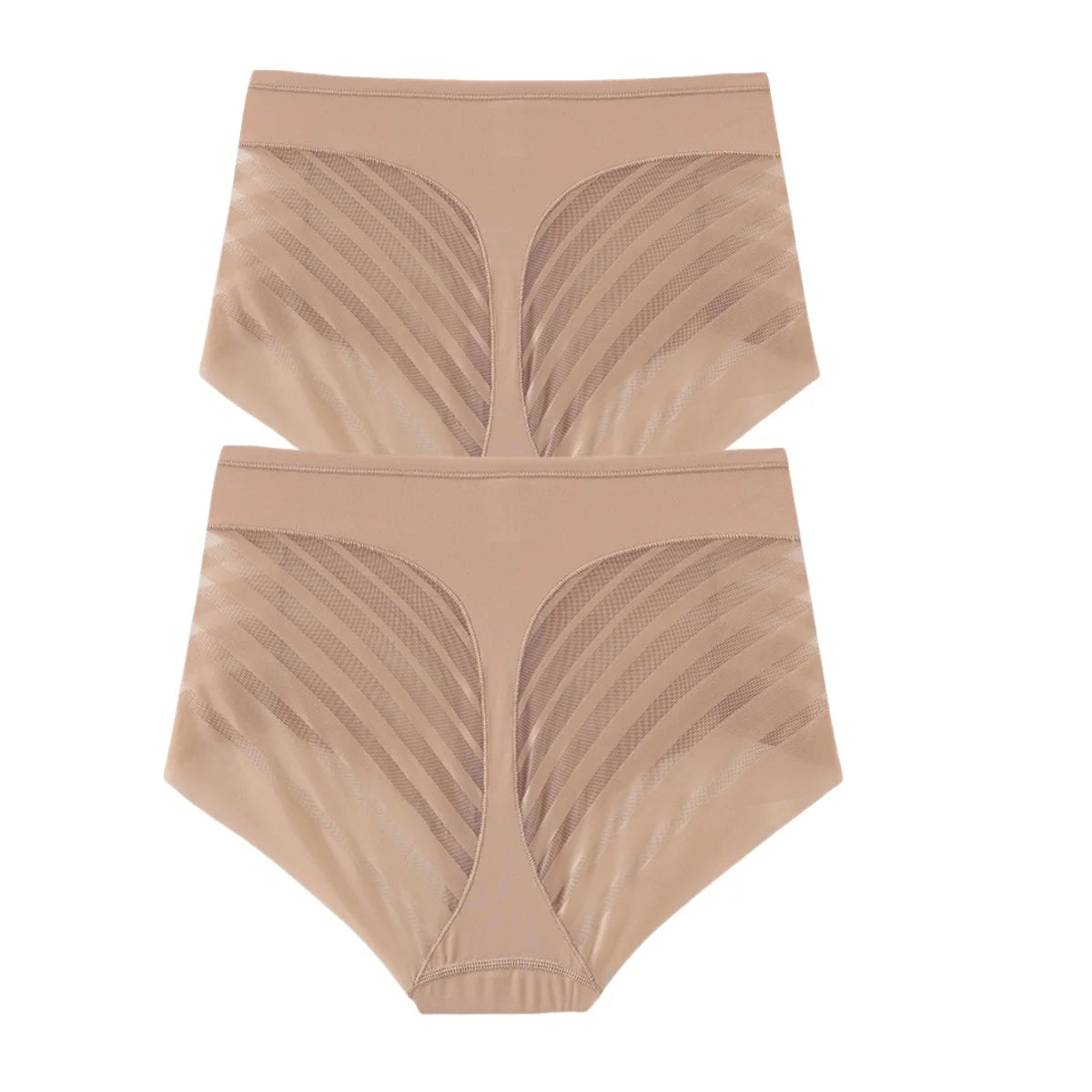 2 pièces/ensemble glace soie ventre contrôle culottes femmes taille haute Shapewear pantalon femme Sexy Lingerie sous-vêtements amincissants M-3XL slips