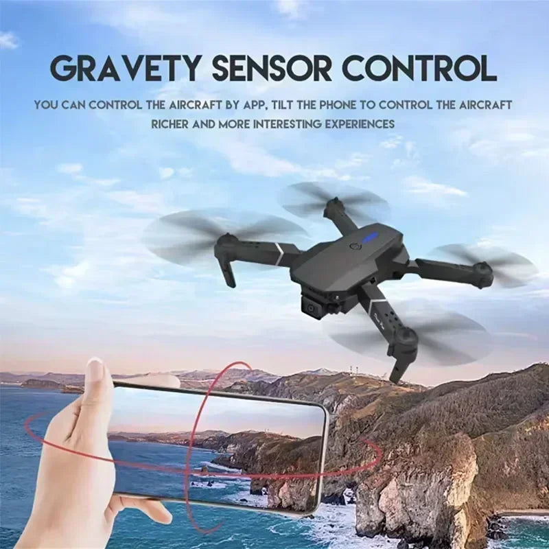 Elite E88 2024 RC Drone – 4K Ultra HD Camera | Foldable and Portable | Altitude Hold | Perfect Gift for Adults and Children