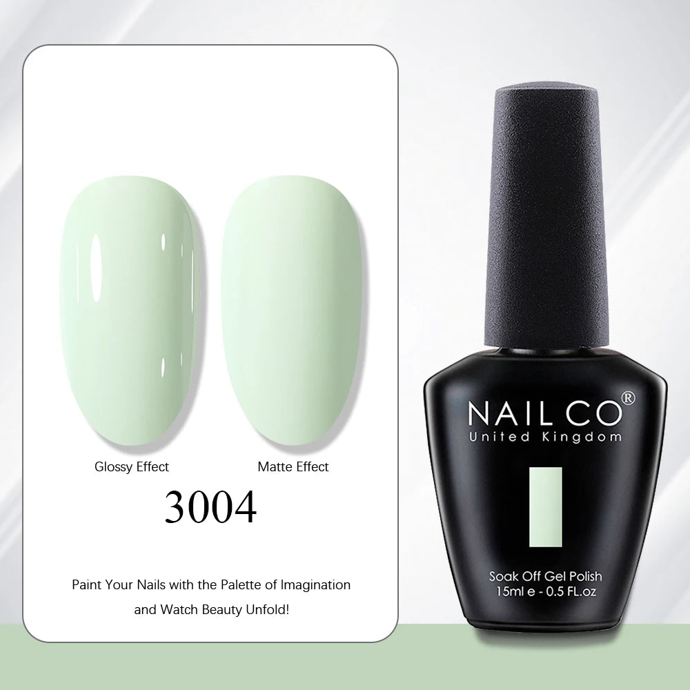 NAILCO 15ml Vernis à ongles Gel Vernis Semi Permanent UV Gel Vernis manucure Vernis Nail Art Nude Gel Poliish