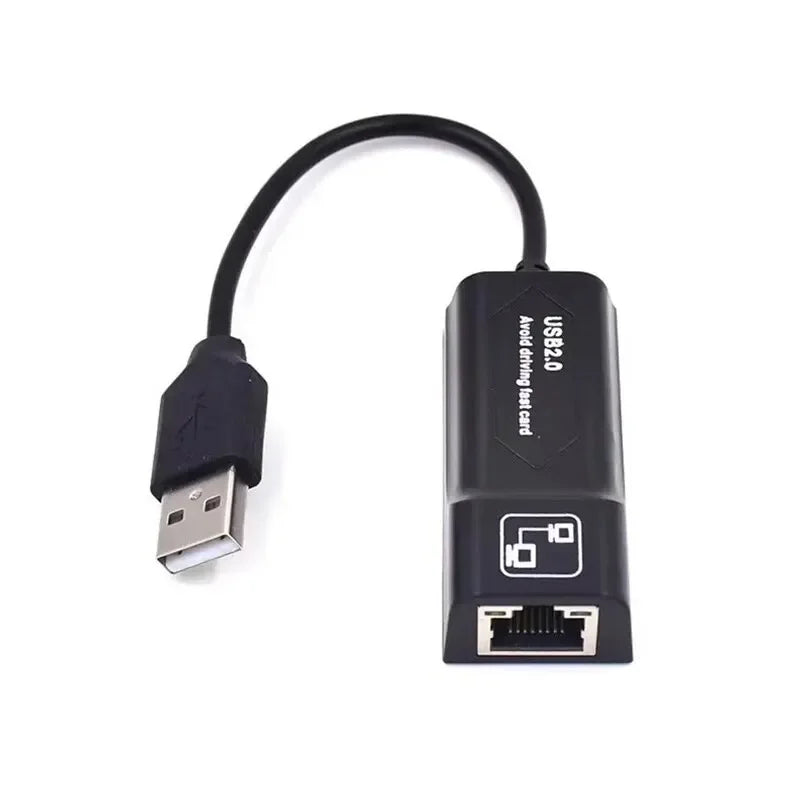 Adaptateur Ethernet USB 2.0 vers RJ45 – Carte réseau filaire 100 Mbps pour ordinateur/ordinateur portable, Plug & Play sans pilote