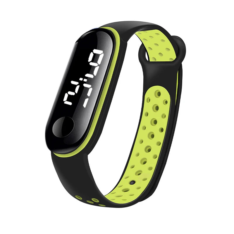 Montres numériques LED pour enfants, montre-bracelet en silicone pour garçons et filles, horloge de sport étanche, luxe, nouveau