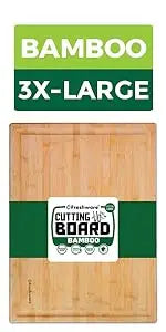 Planches à découper en bambou pour la cuisine, planche à découper en bois pour hacher de la viande, des fruits, du fromage, lot de 3