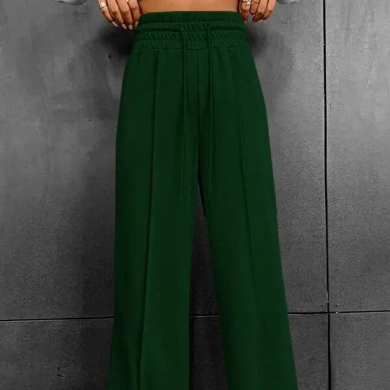 Pantalon de sport pour femme, tube droit, pantalon sanitaire ample, pantalon à jambes larges, pantalon décontracté de danse en plein air, automne 2025, nouveau