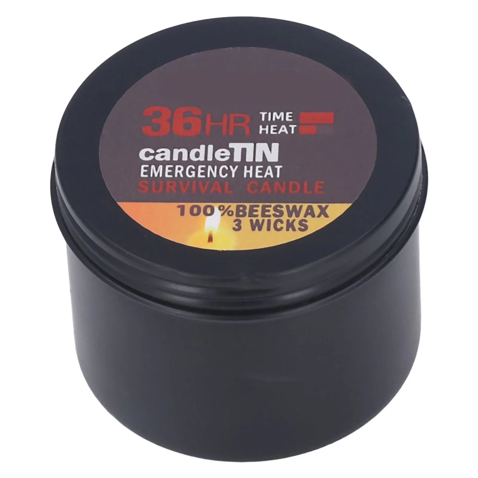 Bougie de survie largement utilisée, ambiance romantique, naturelle, combustion de 36 heures, bougies longue durée, 3 mèches pour la maison, le Camping en plein air