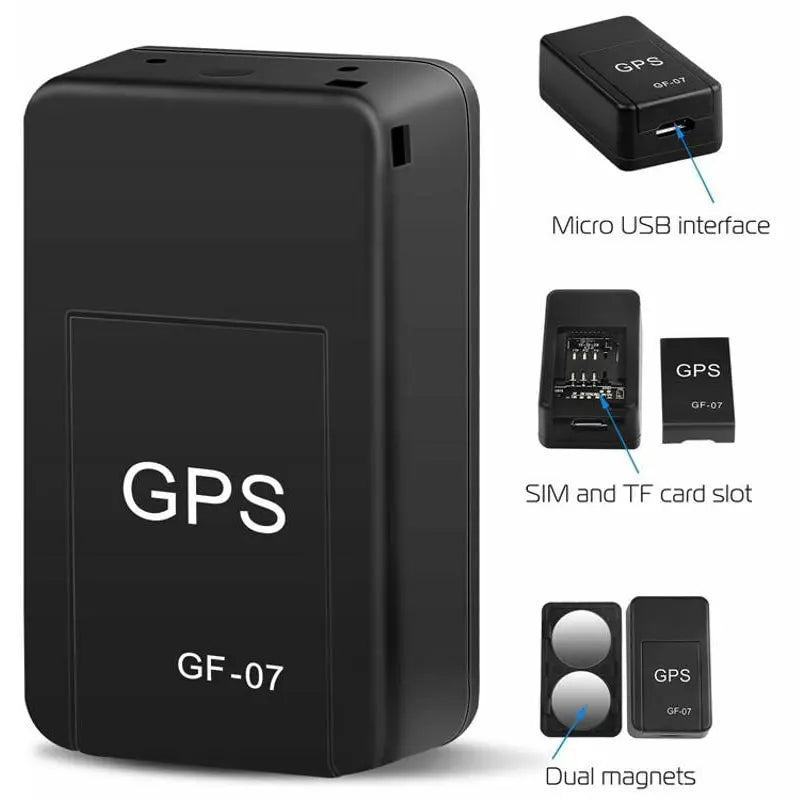 Mini traceur GPS de voiture GF 07, piste en temps réel, Anti-vol, localisateur Anti-perte, support magnétique puissant, positionneur de messages SIM