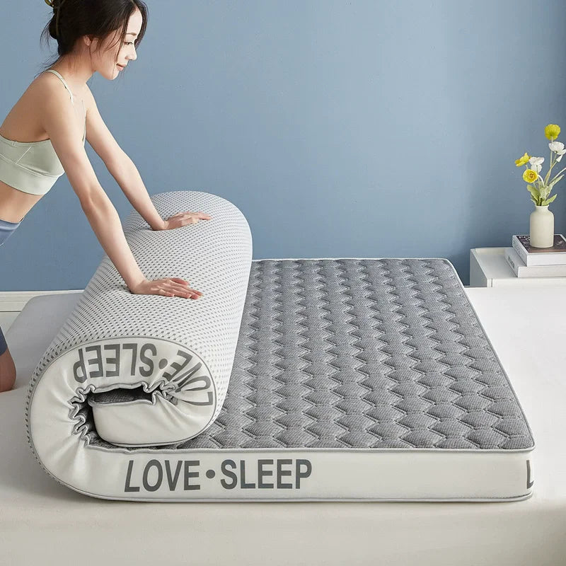 Matelas de lit Tatami pliable en Latex tricoté de qualité supérieure, pour dortoir d'étudiants, chambre à coucher, tapis de protection pour la maison