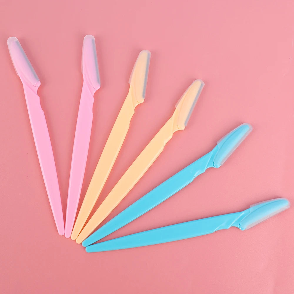 Lame de tondeuse à sourcils pour femmes, rasoir de sécurité pour le visage, couteau façonnant les sourcils, épilation Portable, coupe-épilation, grattoir de maquillage