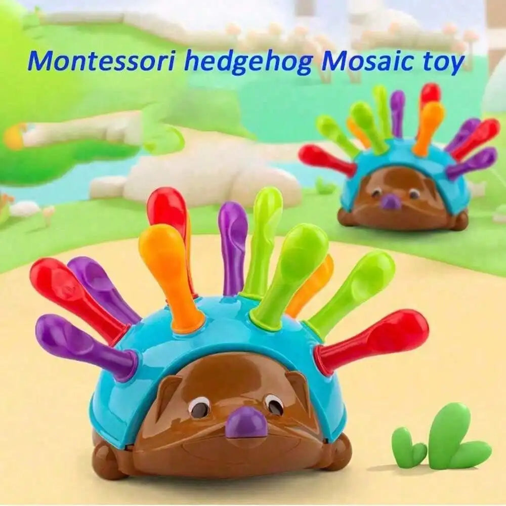 Heddgehog insérer jouet éducatif Montessori jouets formation focalisée sur la motricité Fine des enfants Coordination œil-main combat inséré