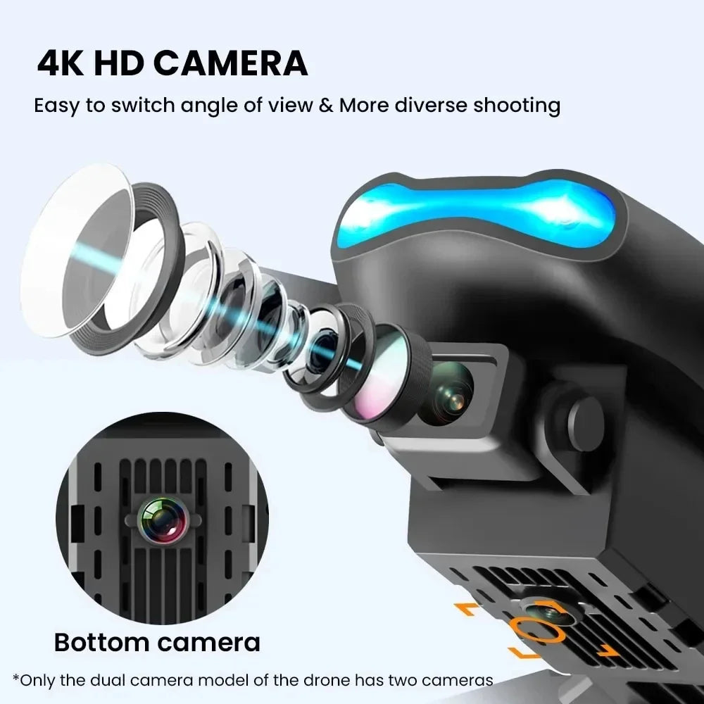 Drone professionnel HD E99Pro 4k double WIFI fpv quadrirotor avion avec évitement d'obstacles pour caméra de Drone de photographie aérienne