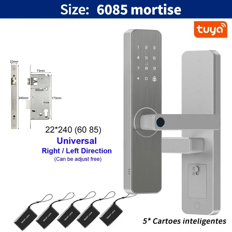 Serrure de porte intelligente pour maison et appartement, caméra d'Arabie Saoudite, WiFi