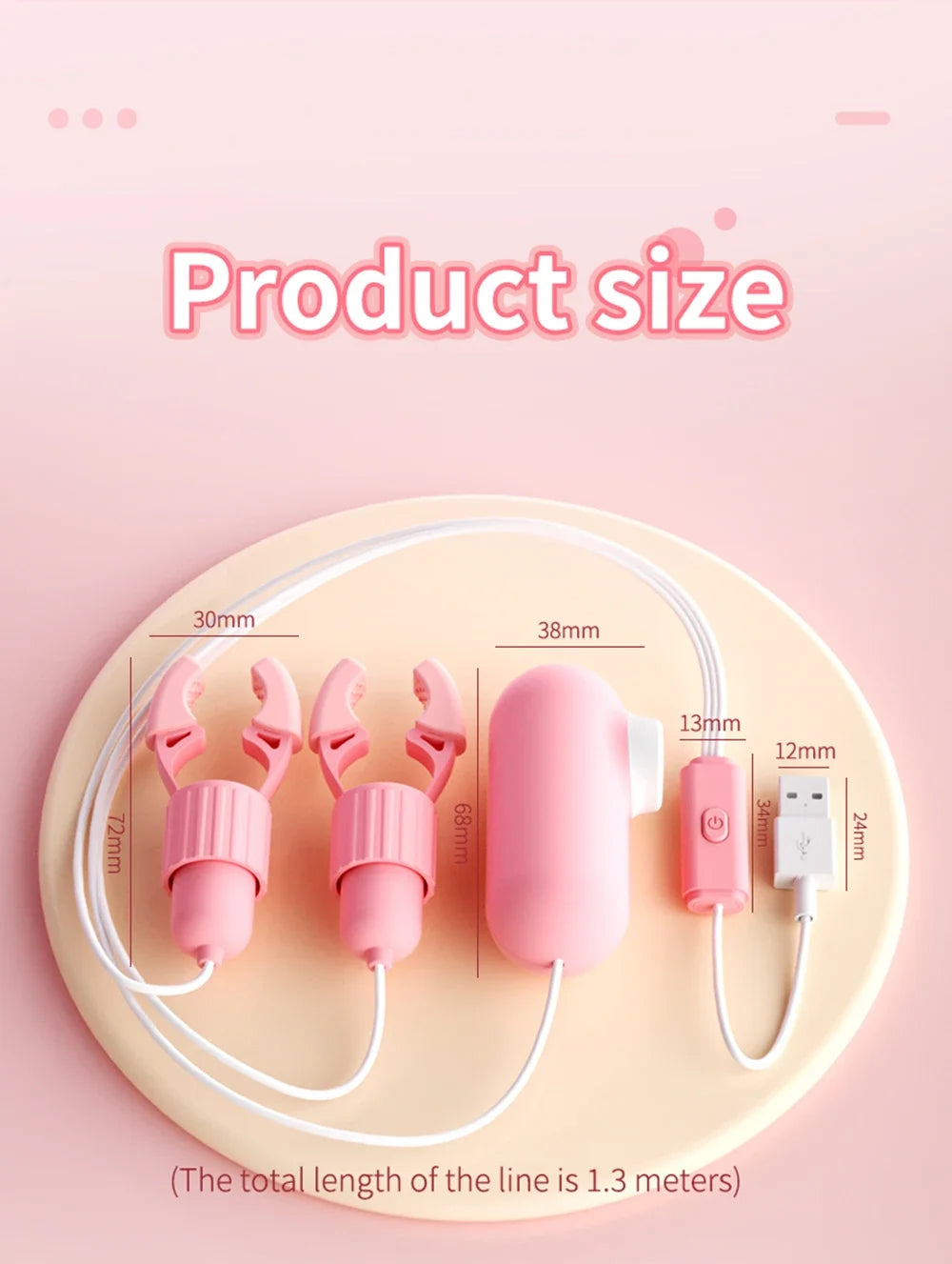 Stimulateur de mamelon sensible avec vibration – Appareil de plaisir à double action pour le bien-être et le massage intimes des femmes
