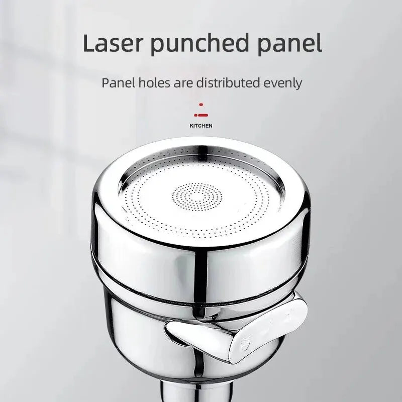 BAOKEMO buse de robinet robinet d'évier de cuisine Booster tête de pulvérisation 3 Modes de sortie d'eau Rotation à 360 degrés