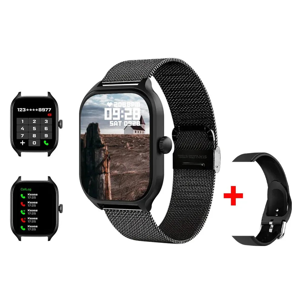 H9 nouvelle montre intelligente 2.01 pouces HD affichage réponse faire appel Message vue Modes de Sport bricolage cadran prévisions météorologiques pour hommes femmes