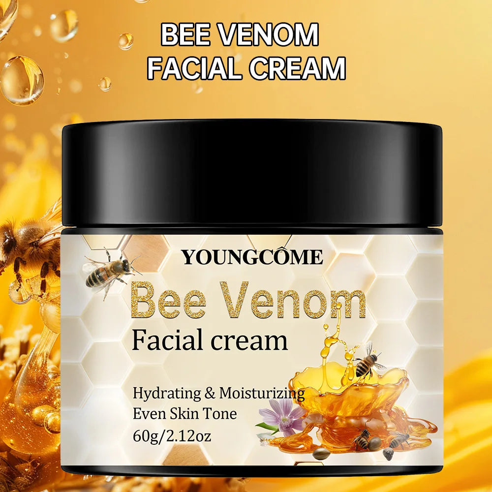 Bee venom cream, soothes redness, repairs damage, strengthens the skin barrier, deeply moisturizes, nourishing body care