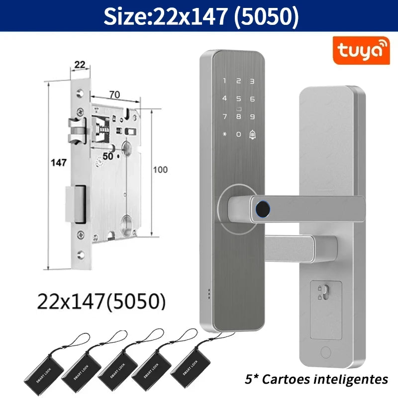 Serrure de porte intelligente pour maison et appartement, caméra d'Arabie Saoudite, WiFi