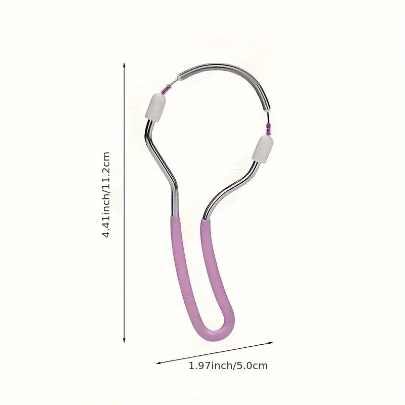 Facial hair remover for women, removes unwanted hair on the upper lip, chin, and face; portable spring roller epilator for smooth skin; 1 piece