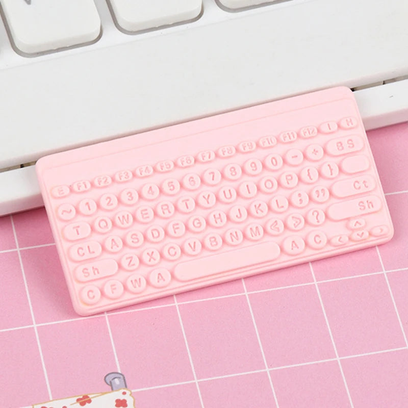 Clavier/souris sans fil Miniature, accessoires d'ordinateur pour poupée, maison de poupée 1/12, ornement de bureau/salle de sport électronique