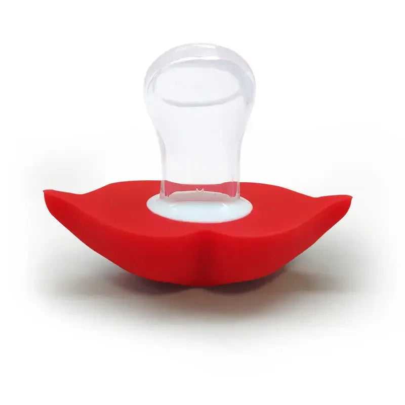 Attache-sucette bébé rouge baiser lèvres factices sucettes drôle Silicone bébé mamelons anneau de dentition sucettes sucette enfants alimentation personnalisé