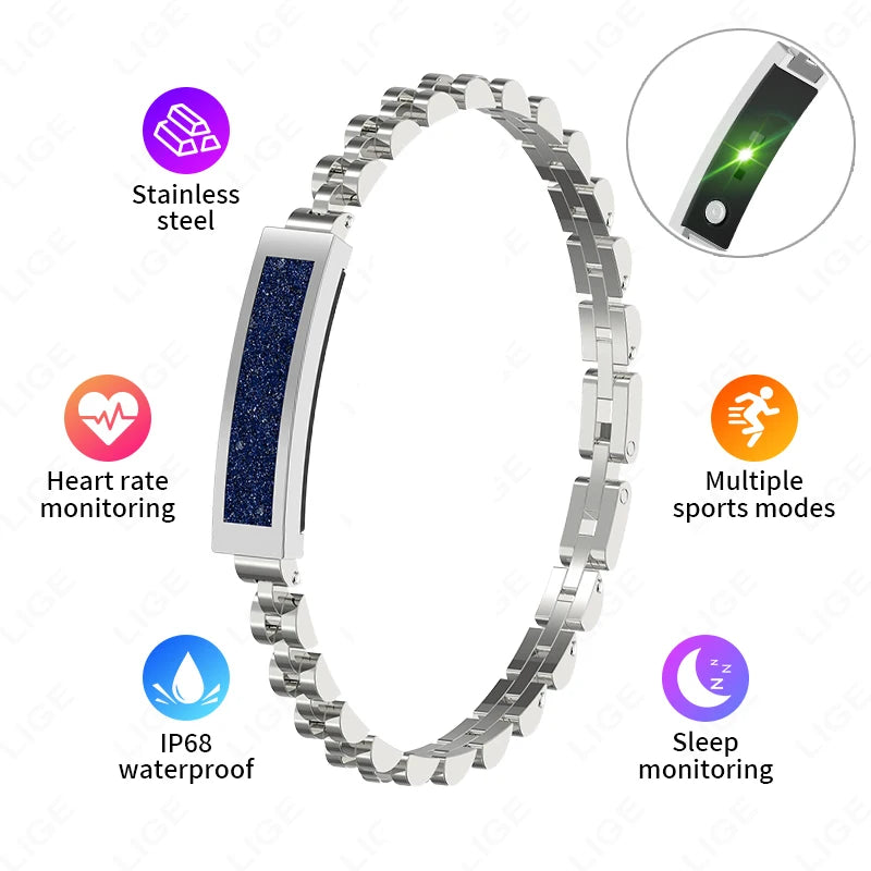 2025 nouvelle montre intelligente podomètre santé Bracelet intelligent femmes hommes sport Fitness étanche fréquence cardiaque surveillance du sommeil bracelets