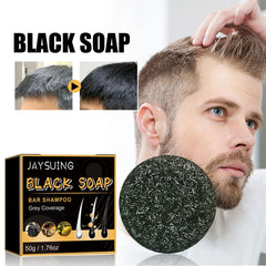 Shampoing pour cheveux, savon noir Polygonum Multiflorum, savon réparateur pour cheveux blancs, ensemble de soins capillaires, nourrissant, Anti-pelliculaire, teinture pour cheveux