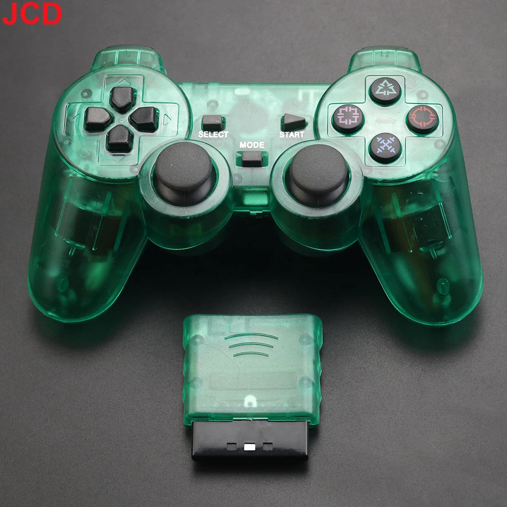 JCD 1 pièces manette de jeu sans fil pour Console PS2 manette 2.4G Double Vibration choc Joypad USB contrôleur de jeu pour PC
