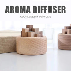 Diffuseur d'arôme en bois sans parfum, accessoires pour la maison, décoration de chambre, ornements en bois, aromathérapie, voiture, étiquettes d'air, décorations