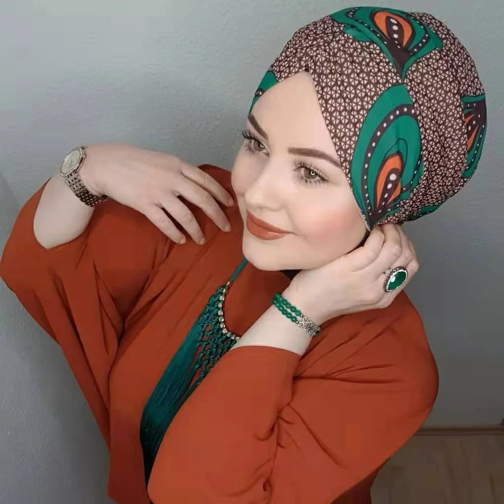 Muslim abaya-hijab for women, Arabic scarf, jersey dress, instant turban